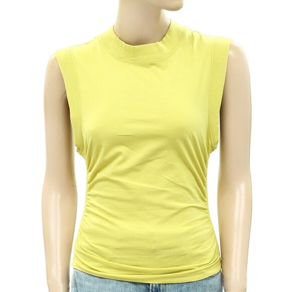 Daily Practice by Anthropologie Ruched Mock-Neck Tank Blouse Top XS NWT 259798 - Picture 6 of 9